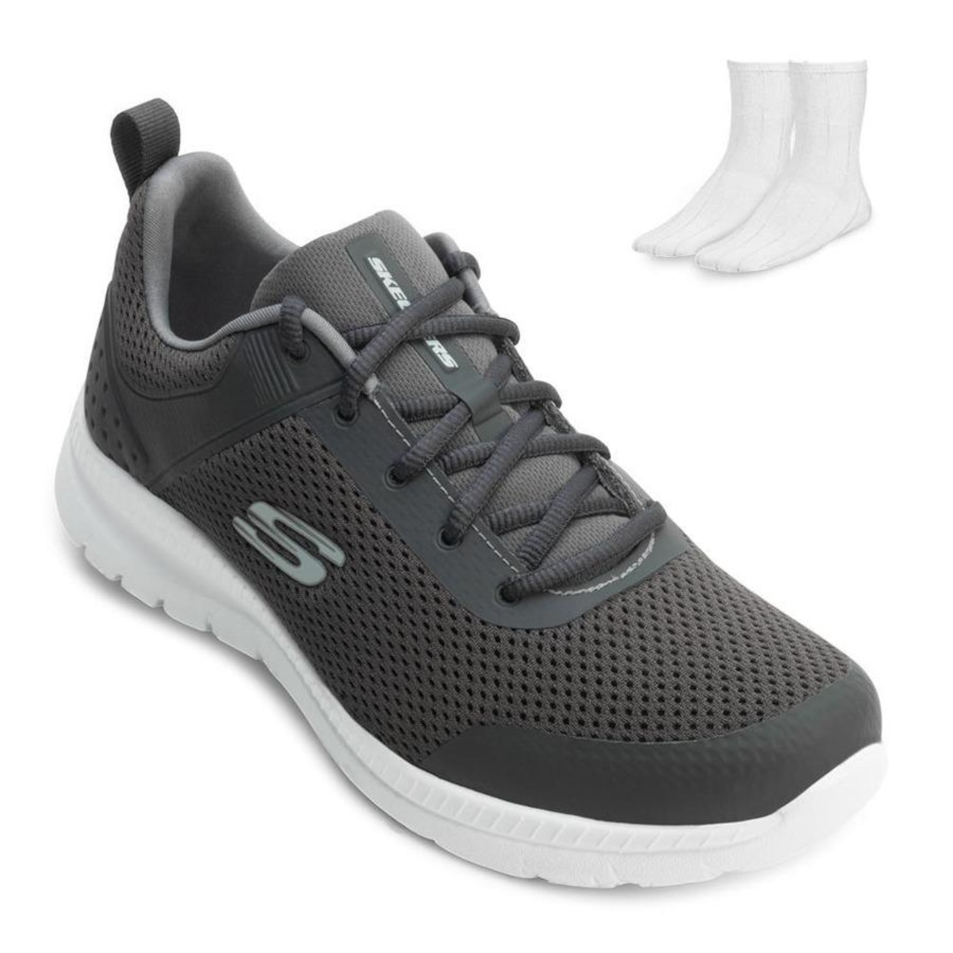 Tênis Skechers Bountiful + Par de Meias Sk24-89424 - Masculino - Foto 1