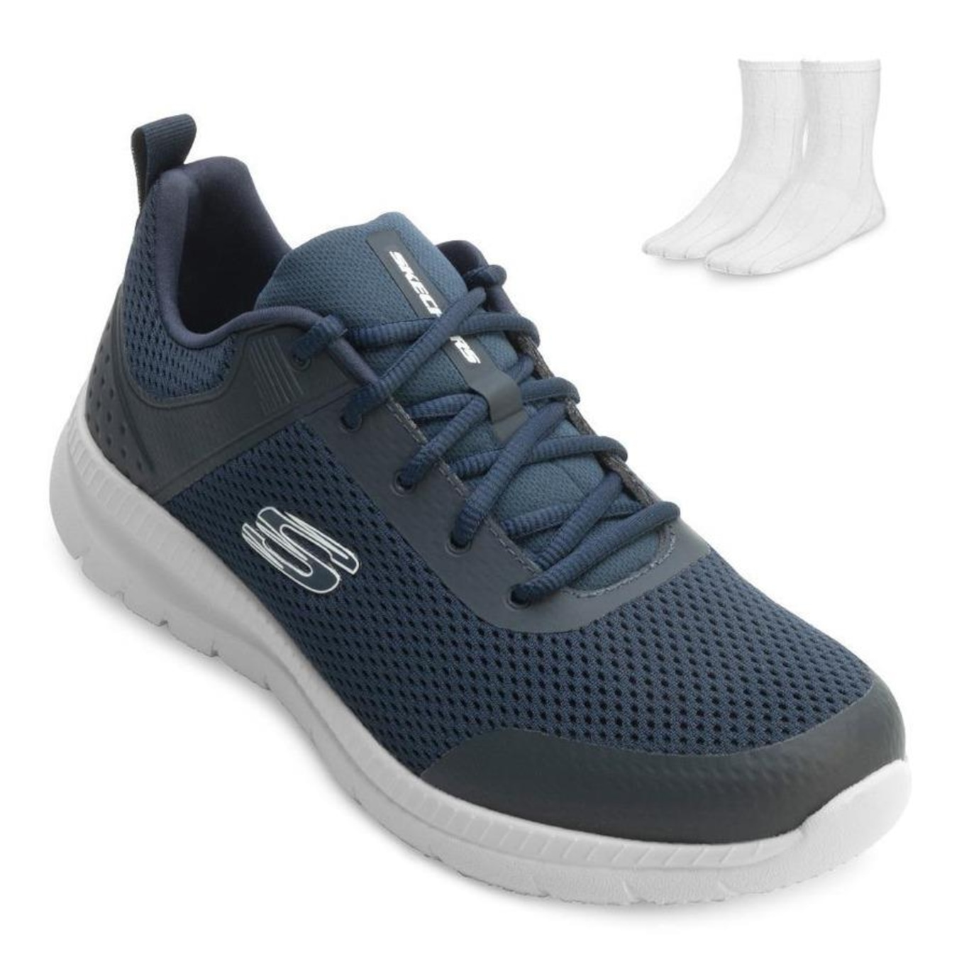 Tênis Skechers Bountiful + Par de Meias Sk24-89424 - Masculino - Foto 1