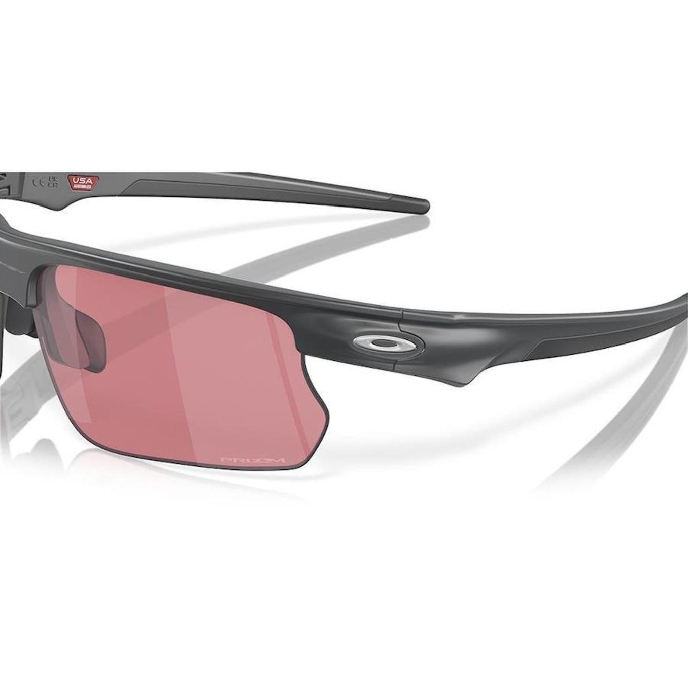 Óculos de Sol Oakley Bisphaera Matte Carbon Prizm - Unissex - Foto 5