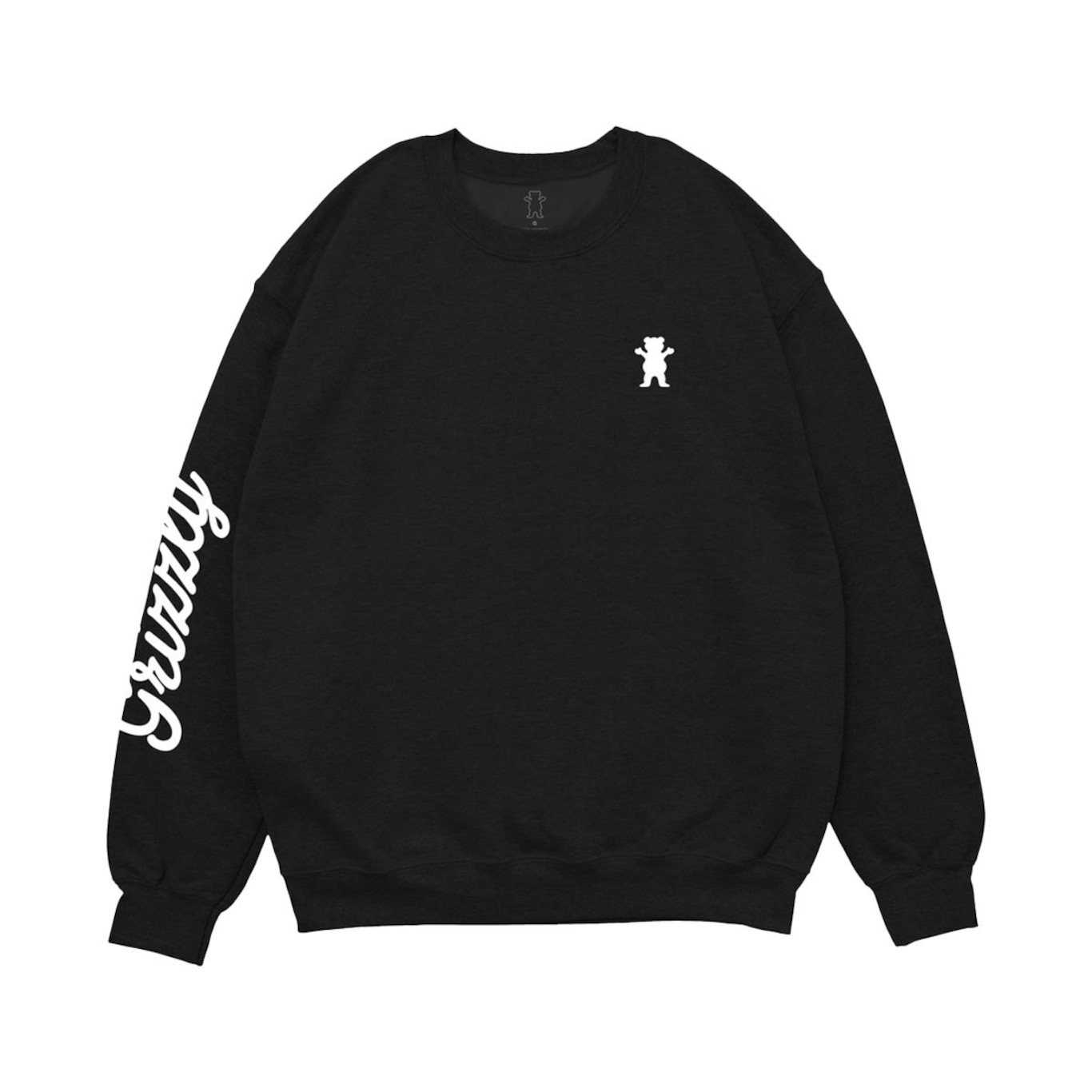 Blusão de Moletom Grizzly Mini Bear Script Crewneck Masculino - Foto 1