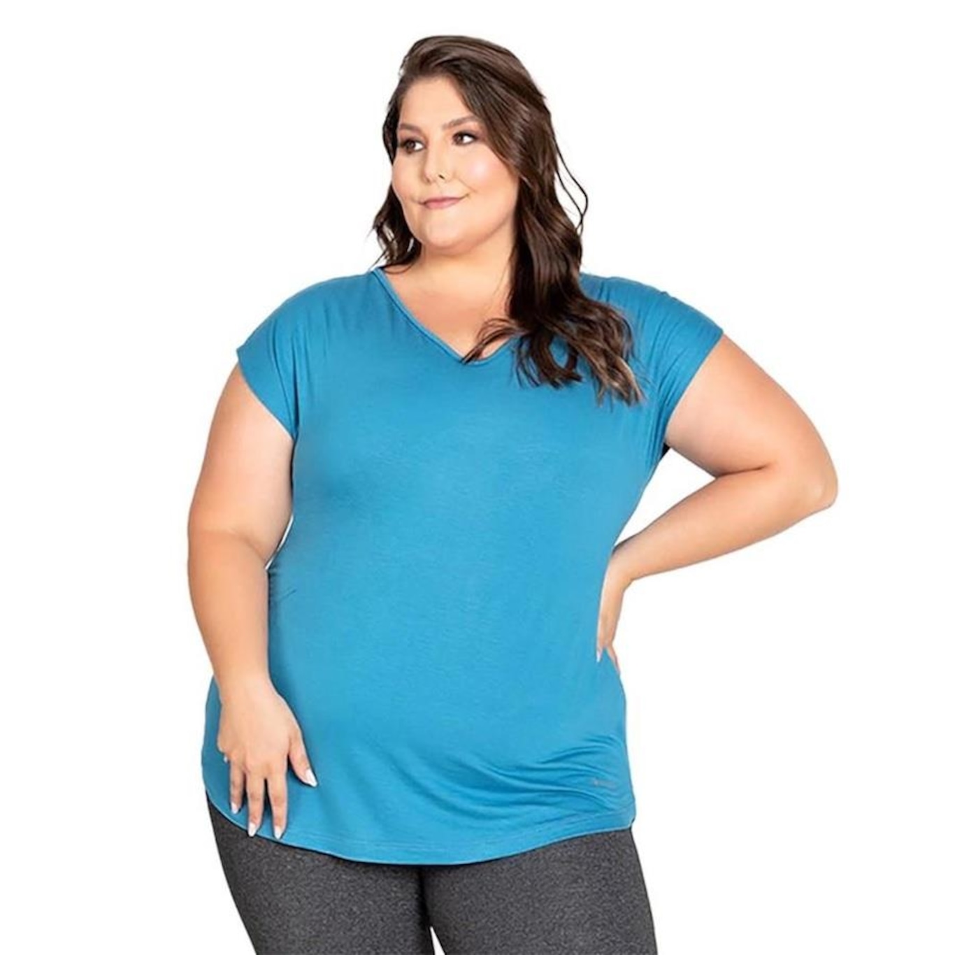 Camiseta Trinys Fluidity Essential Plus Size - Feminina - Foto 1