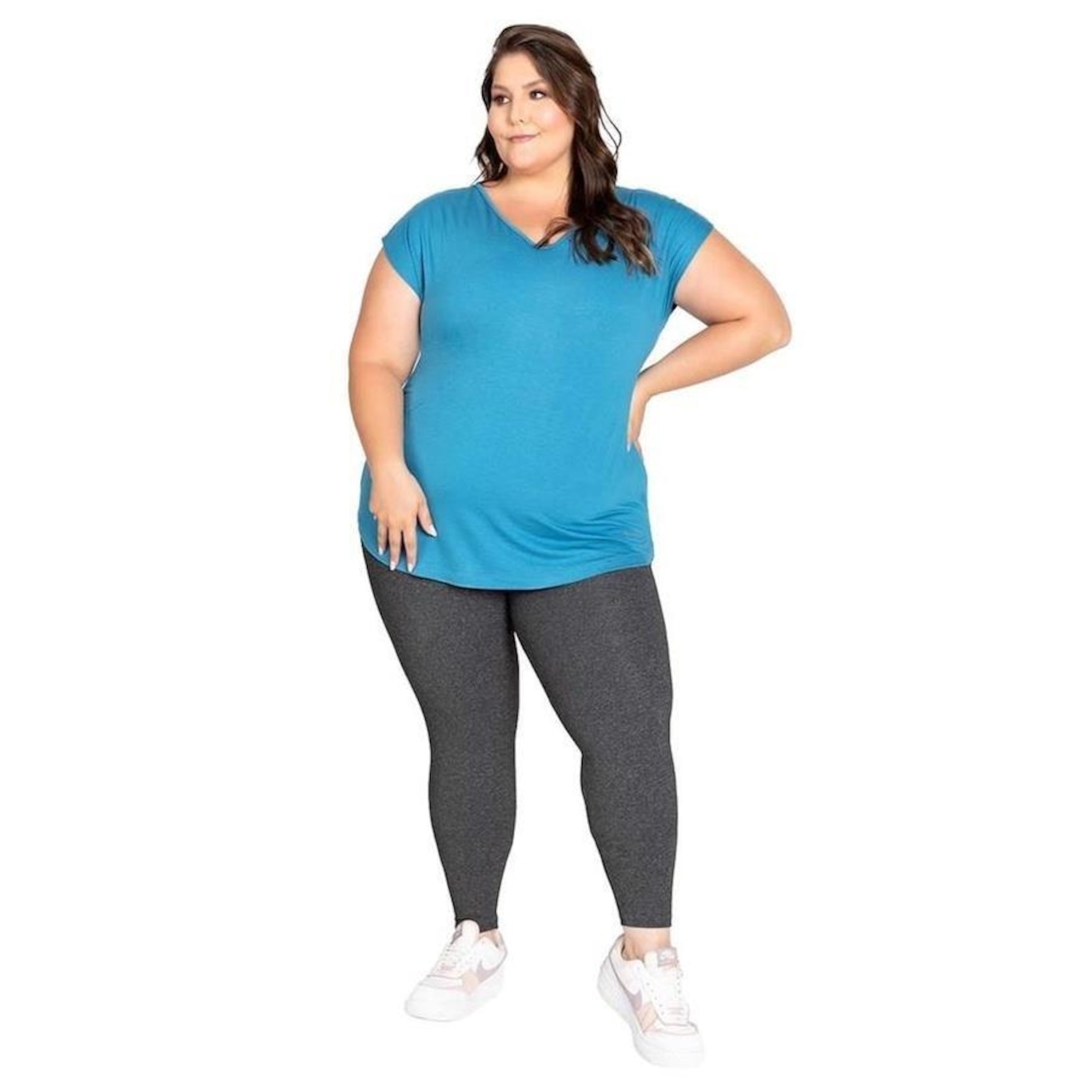 Camiseta Trinys Fluidity Essential Plus Size - Feminina - Foto 3