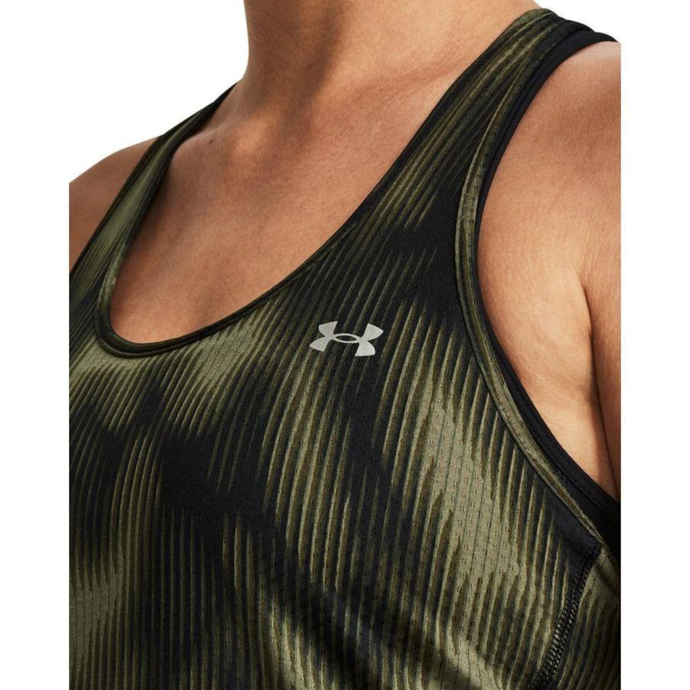 Camiseta Regata de Treino Under Armour Hg Armour Racer Print - Feminina - Foto 3