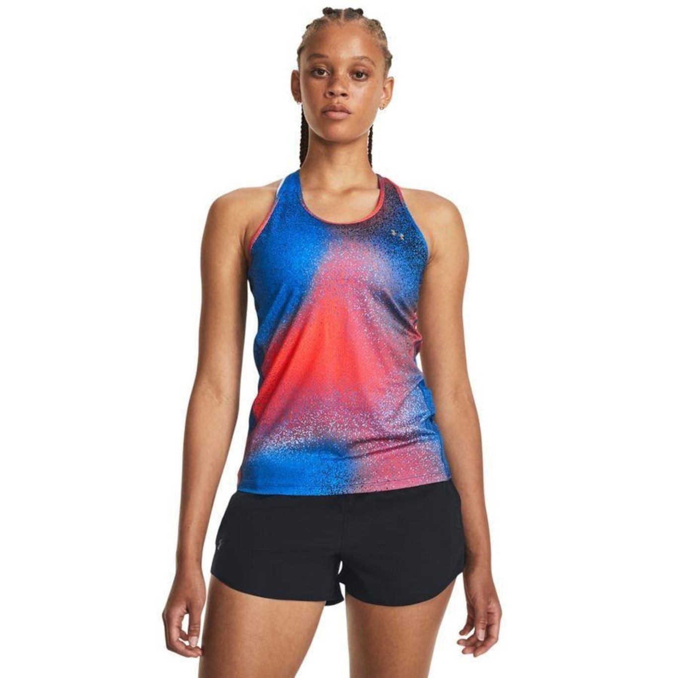 Camiseta Regata de Treino Under Armour Hg Armour Racer Print - Feminina - Foto 1