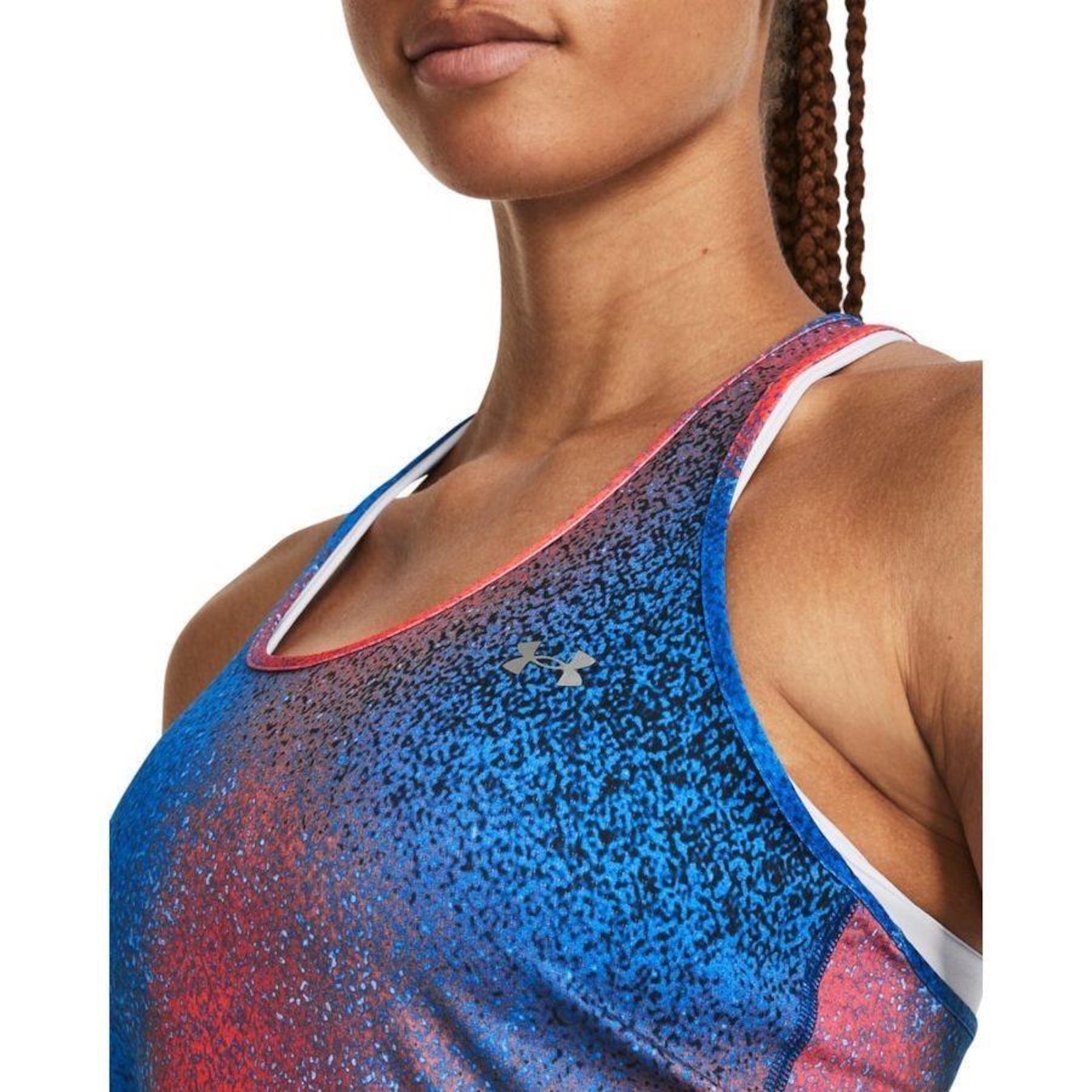 Camiseta Regata de Treino Under Armour Hg Armour Racer Print - Feminina - Foto 3