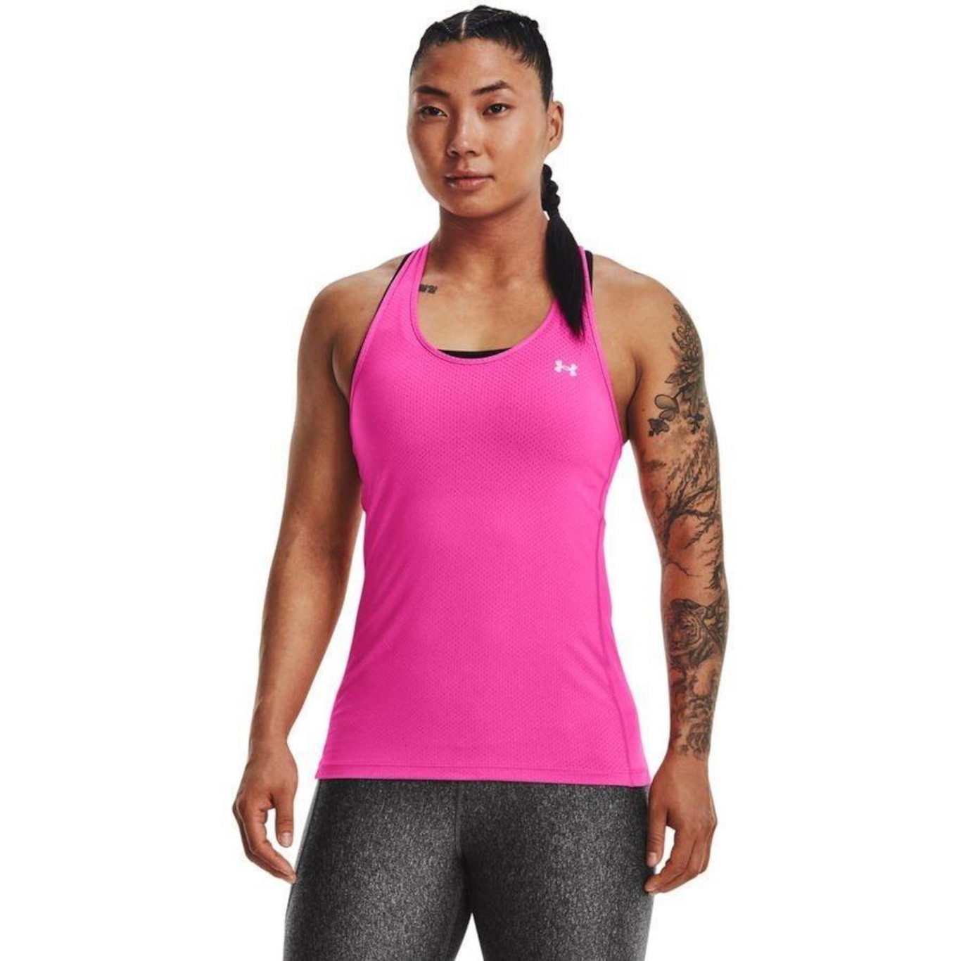 Camiseta Regata de Treino Under Armour Hg Racer - Feminina - Foto 4