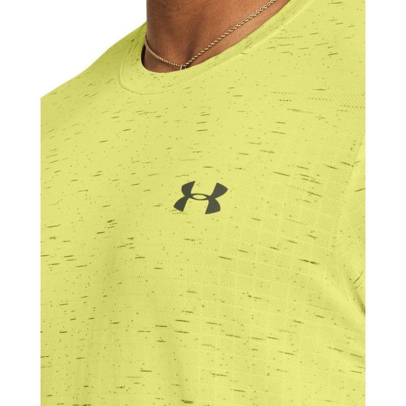 Camiseta de Treino Masculina Under Armour Seamless Grid - Foto 3