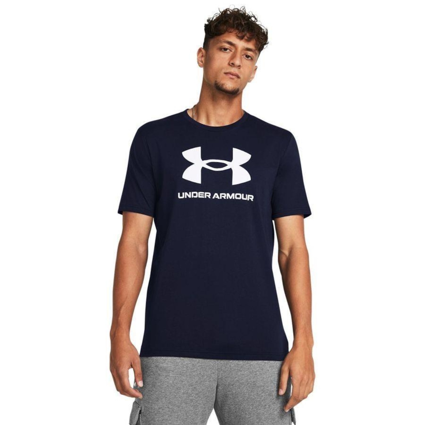 Camiseta de Treino Masculina Under Armour Sportstyle Logo - Foto 1