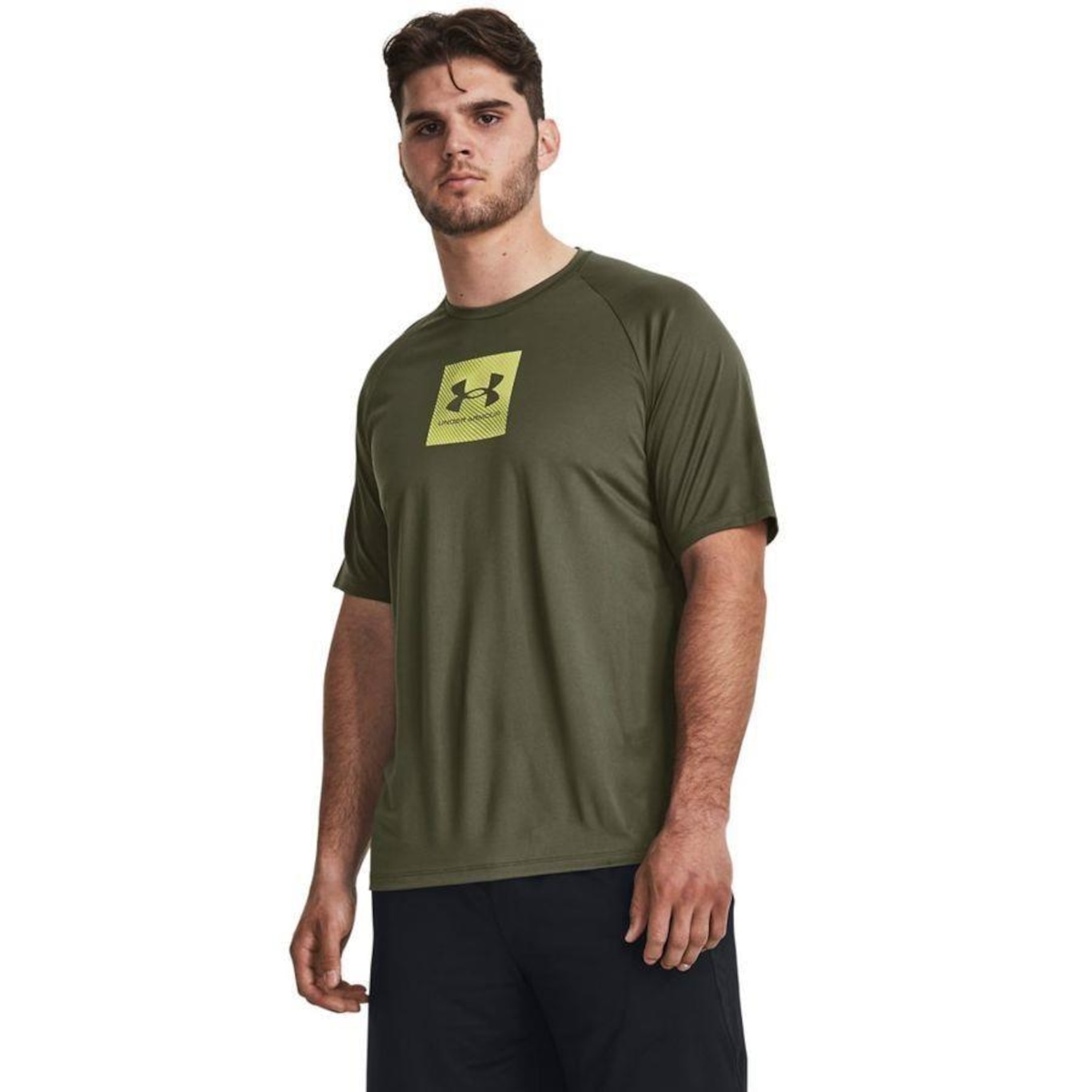 Camiseta de Treino Under Armour Tech Printed Fill - Masculina - Foto 1