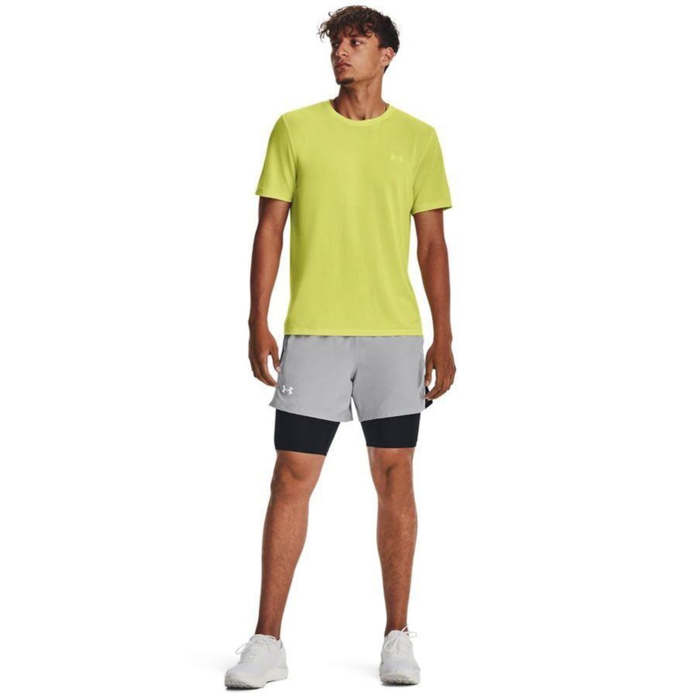 Camiseta de Treino Masculina Under Armour Seamless Stride - Foto 3