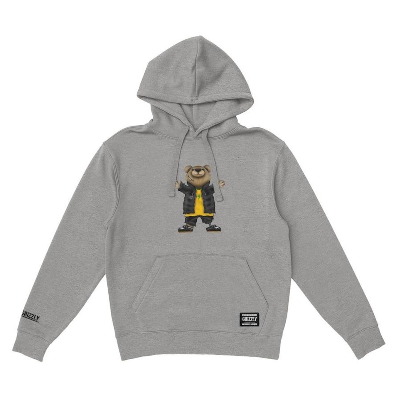 Blusão de Moletom com Capuz Grizzly My Paraskate Bear Hoodie - Masculino - Foto 1