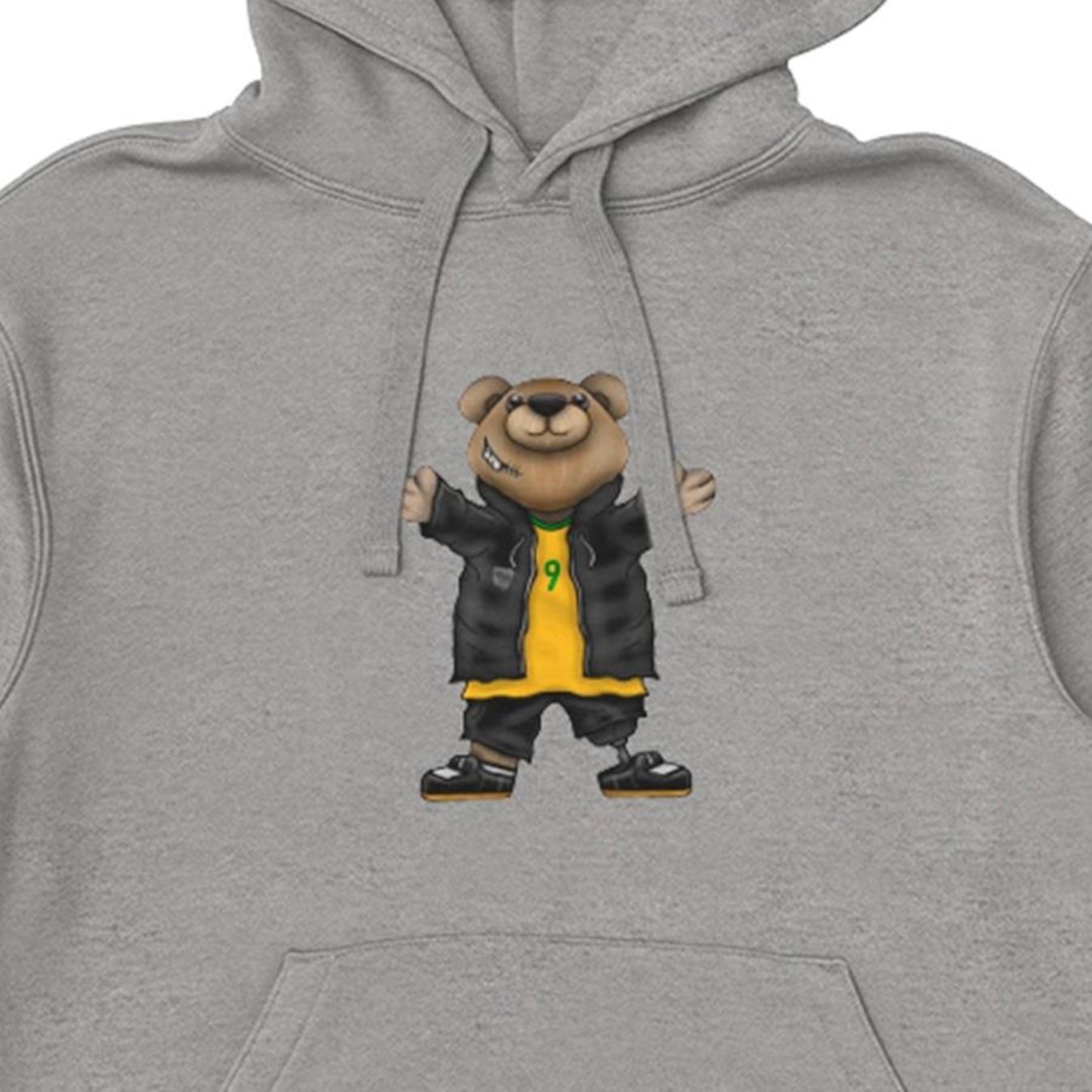 Blusão de Moletom com Capuz Grizzly My Paraskate Bear Hoodie - Masculino - Foto 2