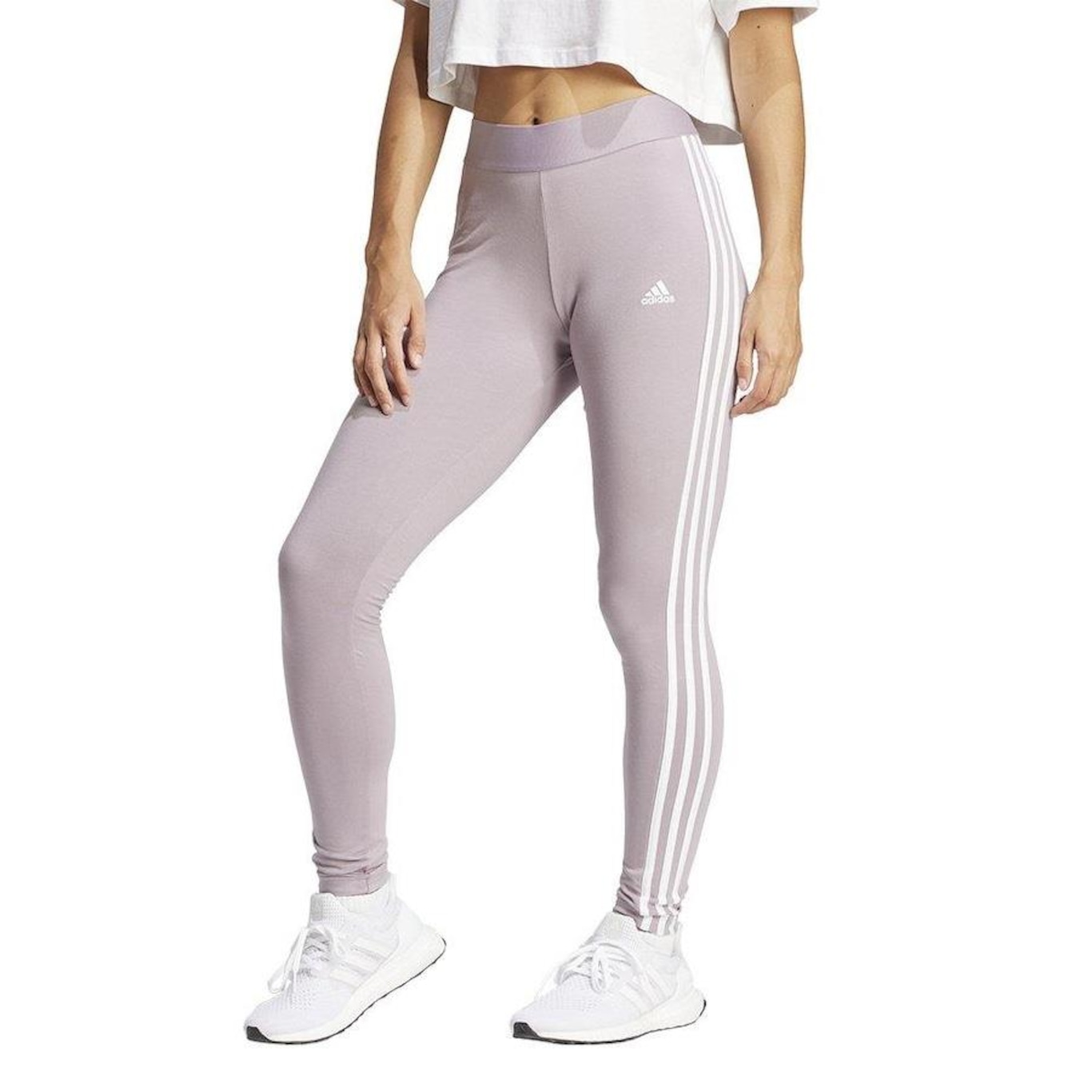 Calça Legging adidas 3 Stripes - Feminina - Foto 1