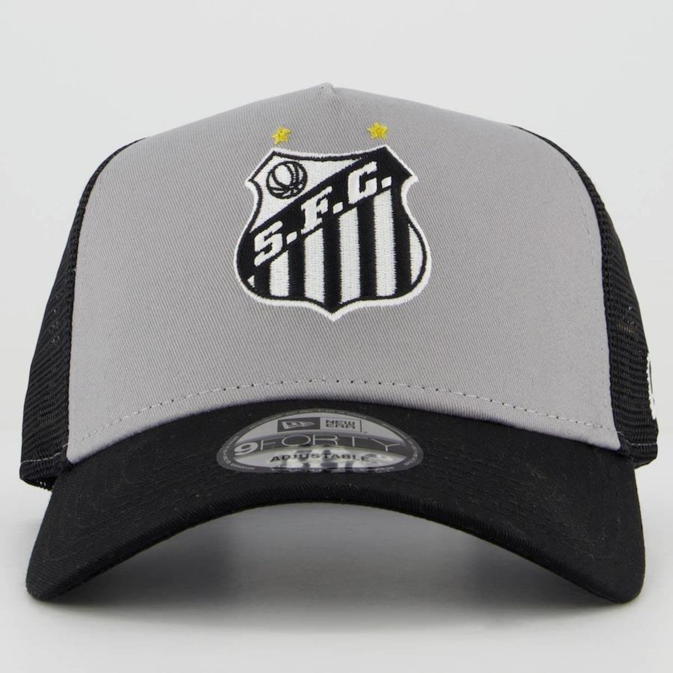 Boné Aba Curva New Era Santos Trucker - Snapback - Adulto - Foto 2