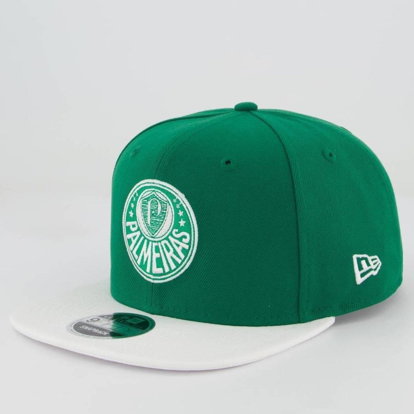 Boné Aba Reta New Era Palmeiras Escudo - Snapback - Adulto - Foto 1