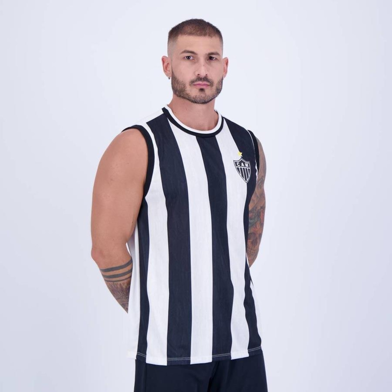 Camiseta Regata Atlético Mineiro Flood Braziline - Masculina - Foto 6