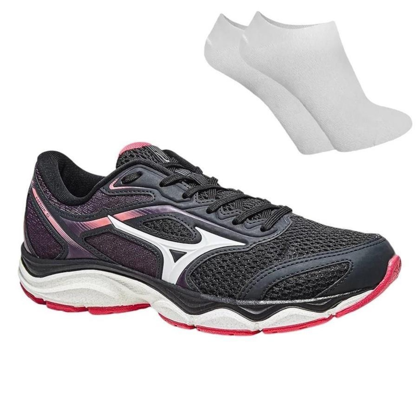 Kit Tênis Mizuno Hawk 5 + Par de Meias - Feminino - Foto 1