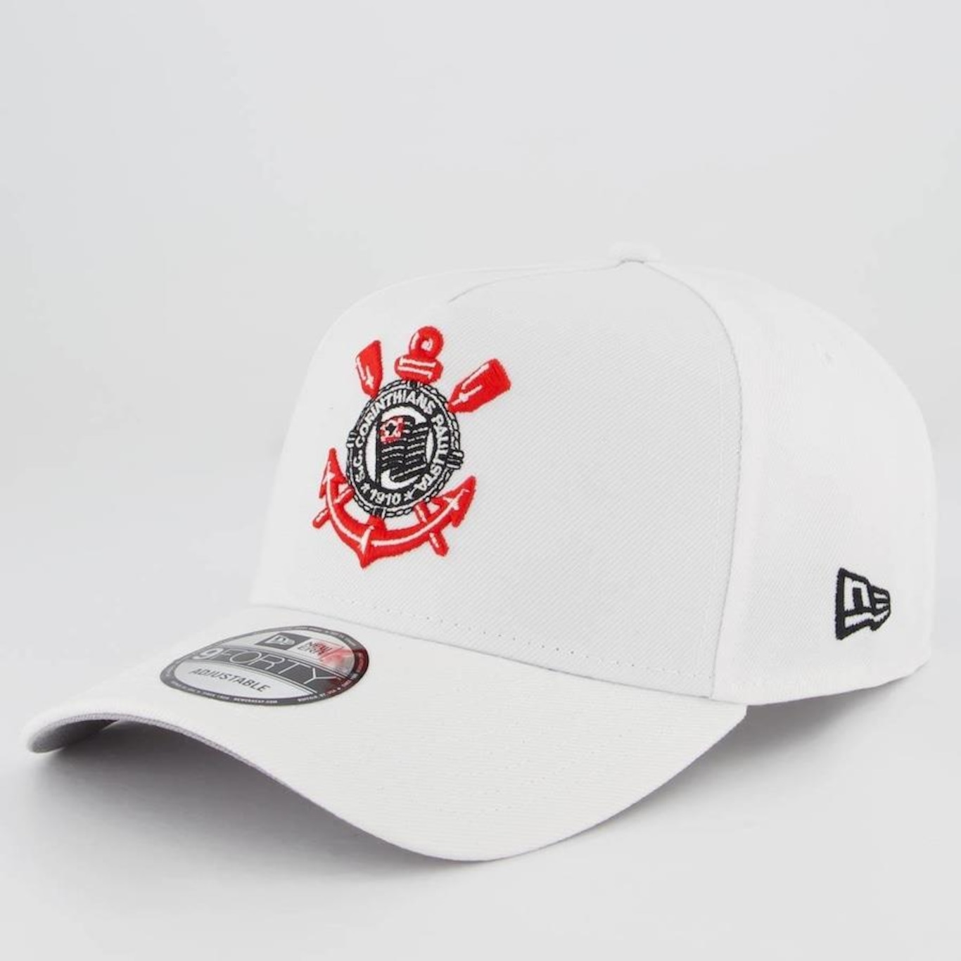 Boné Aba Curva New Era Corinthians - Snapback - Adulto - Foto 1