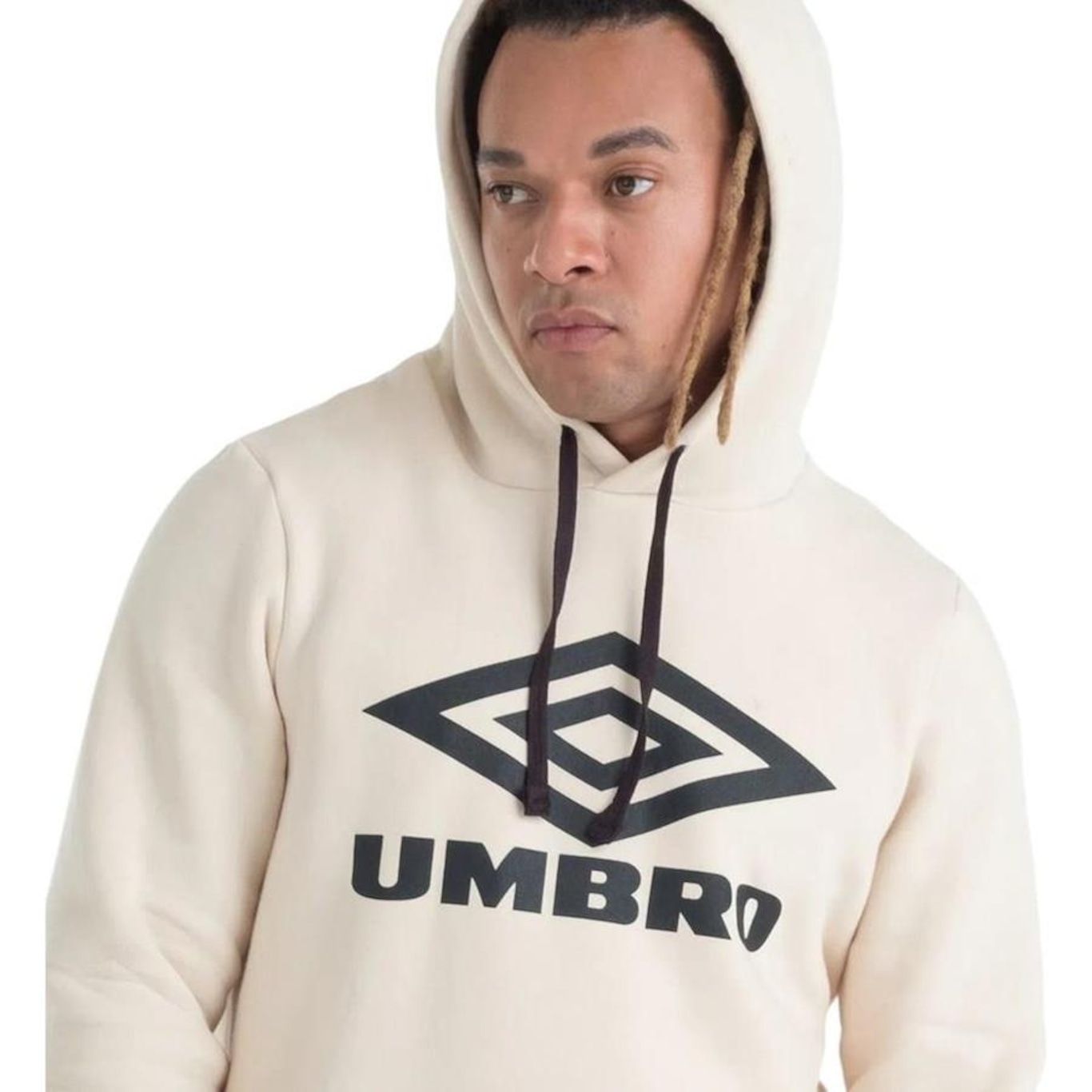 Blusão de Moletom com Capuz Umbro Diamond Essential - Masculino - Foto 3