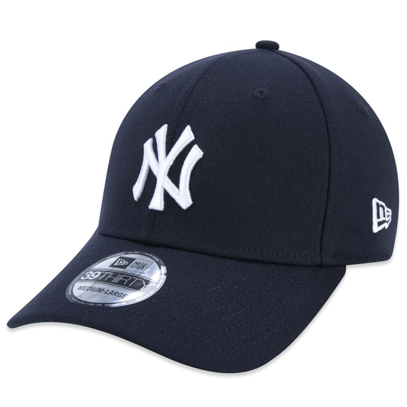 Boné Aba Curva New Era 39Thirty New York Yankees Core mlb - Fechado - Adulto - Foto 1