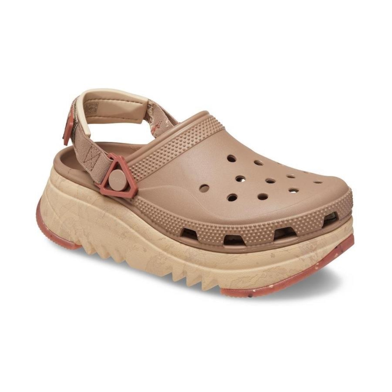 Sandália Crocs Hiker Xcsp Clog Latte - Adulto - Foto 2