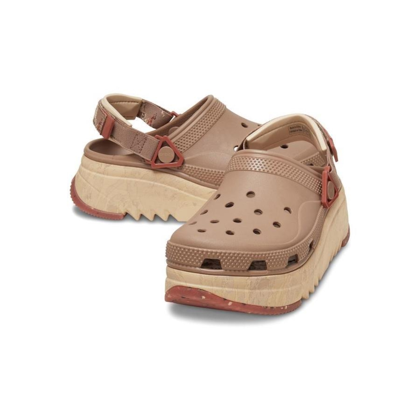 Sandália Crocs Hiker Xcsp Clog Latte - Adulto - Foto 4