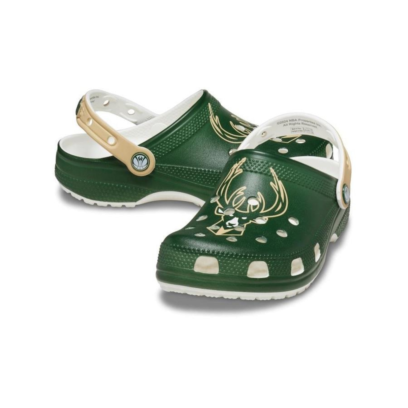 Sandálias Crocs NBA Milwaukee Bucks Clog - Adulto - Foto 4