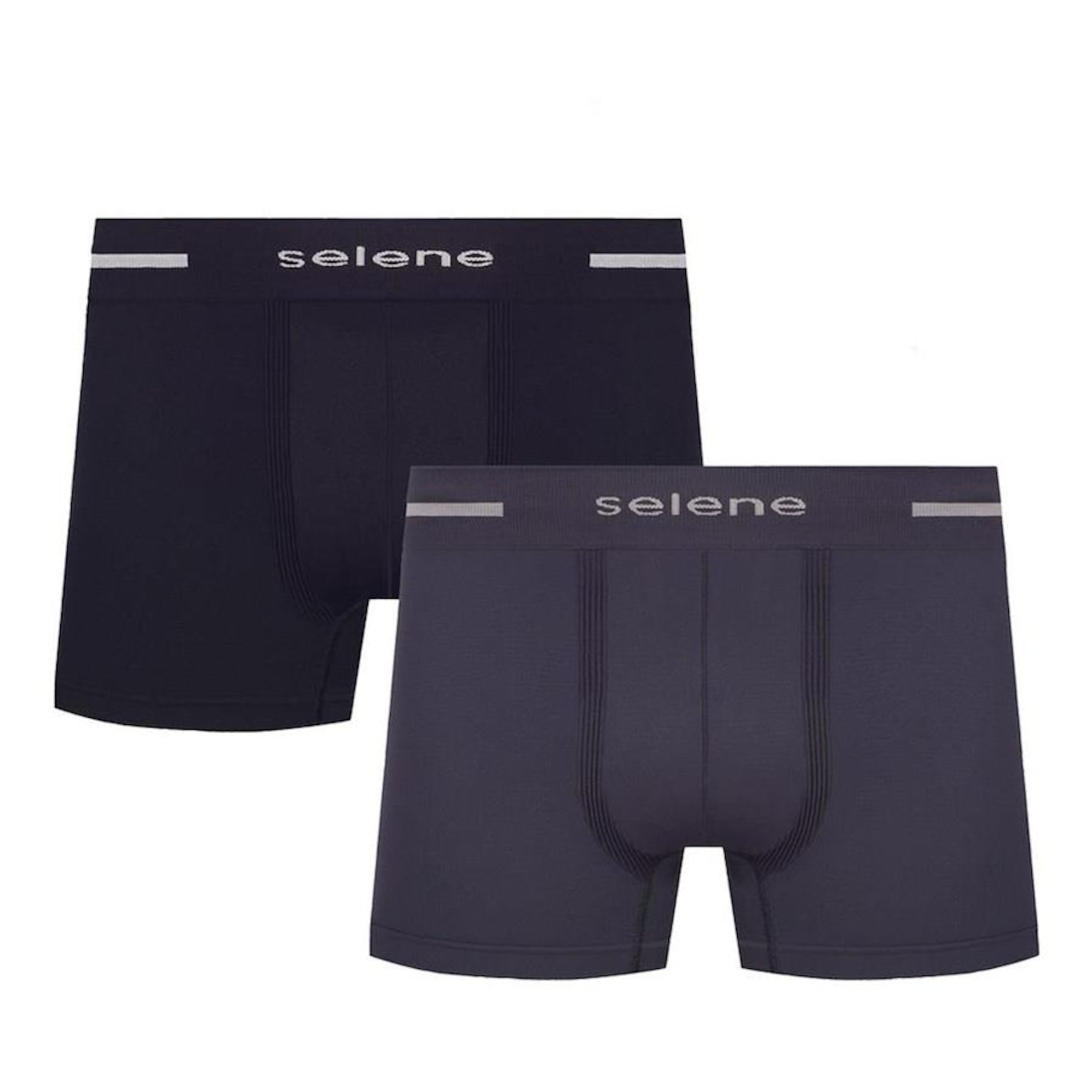 Kit Cuecas Boxer Selene sem Costura - 2 Unidades - Masculina - Foto 1