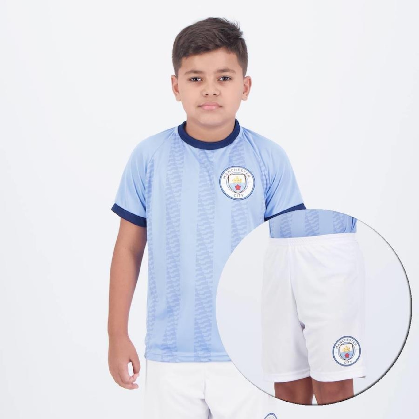 Conjunto Manchester City Maine SPR - Infantil - Foto 4