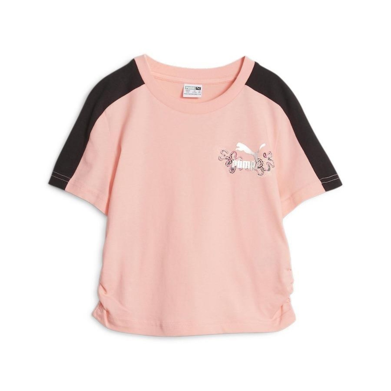 Camiseta Puma T7 Flwr - Infantil - Foto 1