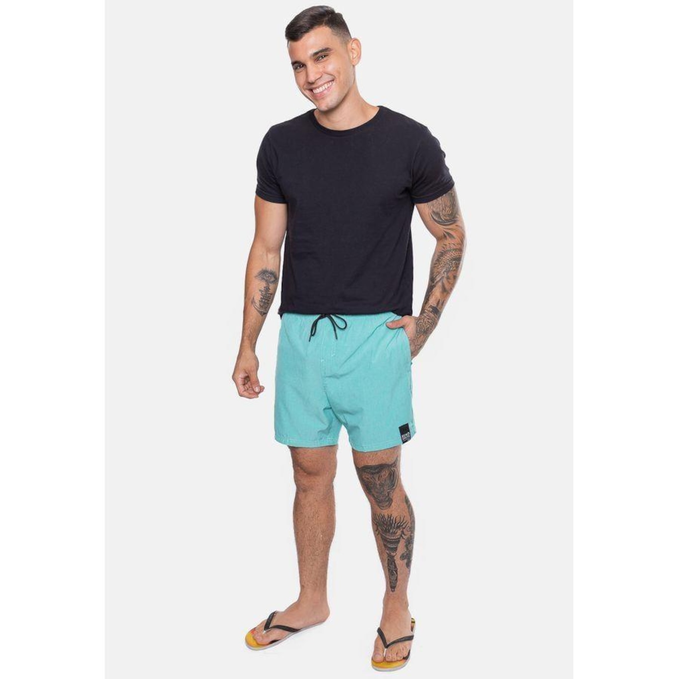 Shorts Ecko Fashion Basic Ticle - Masculino - Foto 4