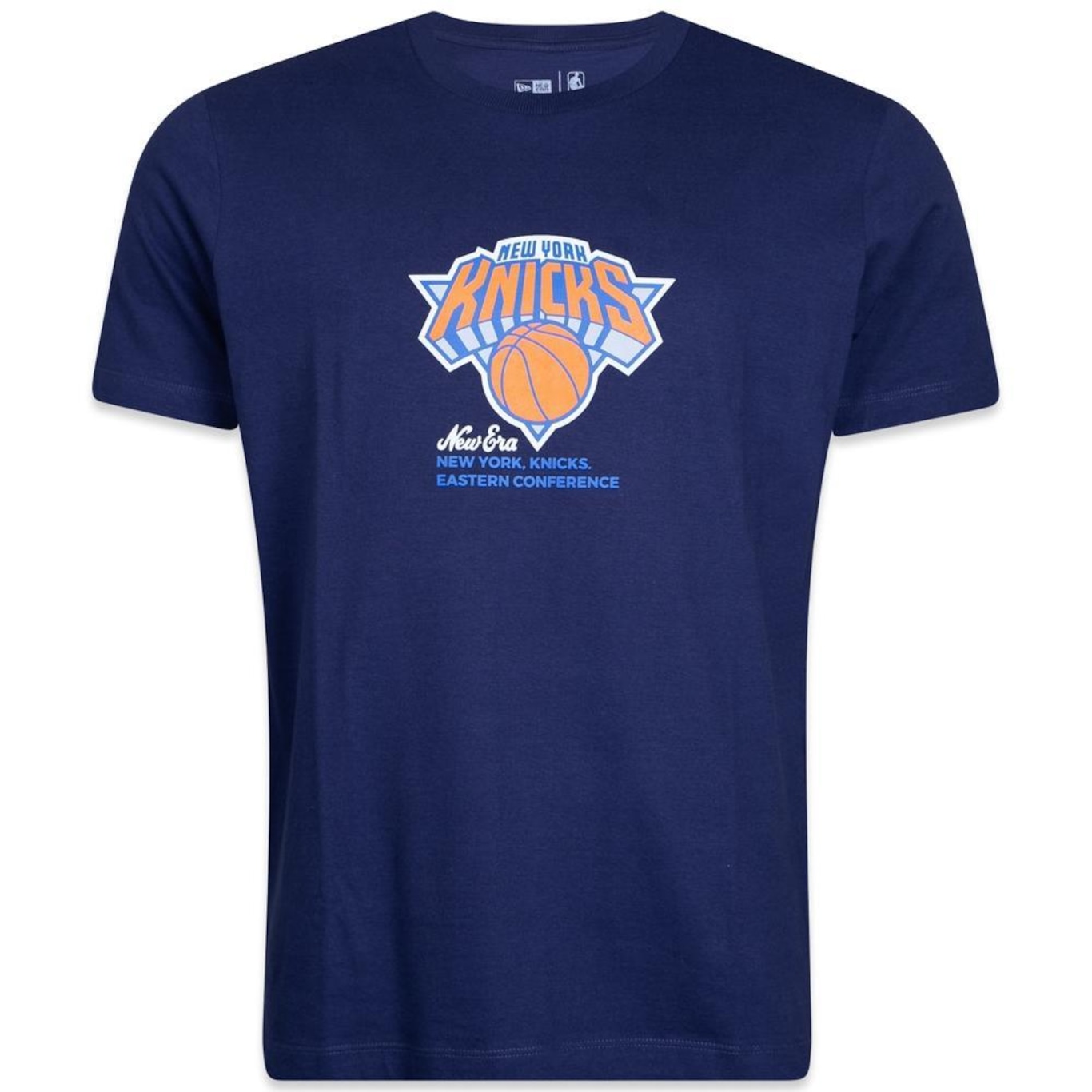 Camiseta New Era Regular New York Knicks Logo History - Masculina - Foto 1