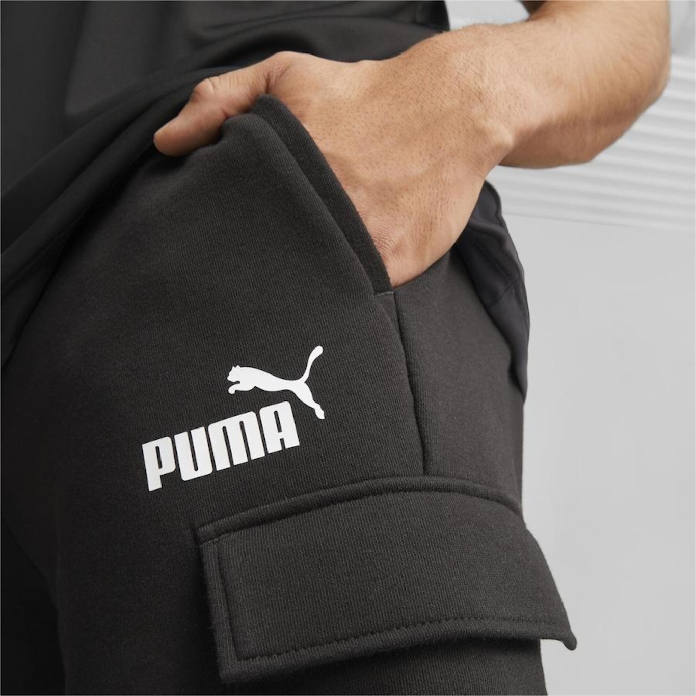 Shorts Puma Essentials Cargo Terry - Masculino - Foto 4