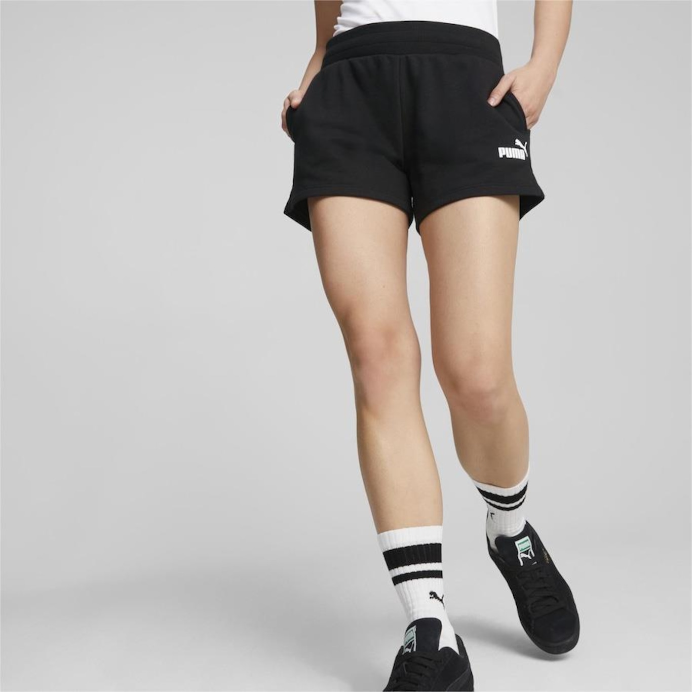 Shorts Puma Essentials Terry - Feminino - Foto 1