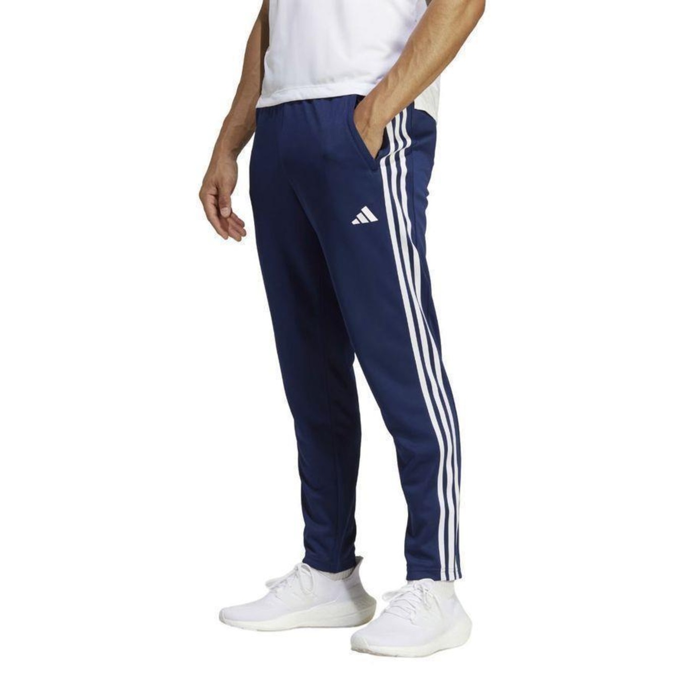 Calça adidas Train Essentials 3-Stripes - Masculina - Foto 4