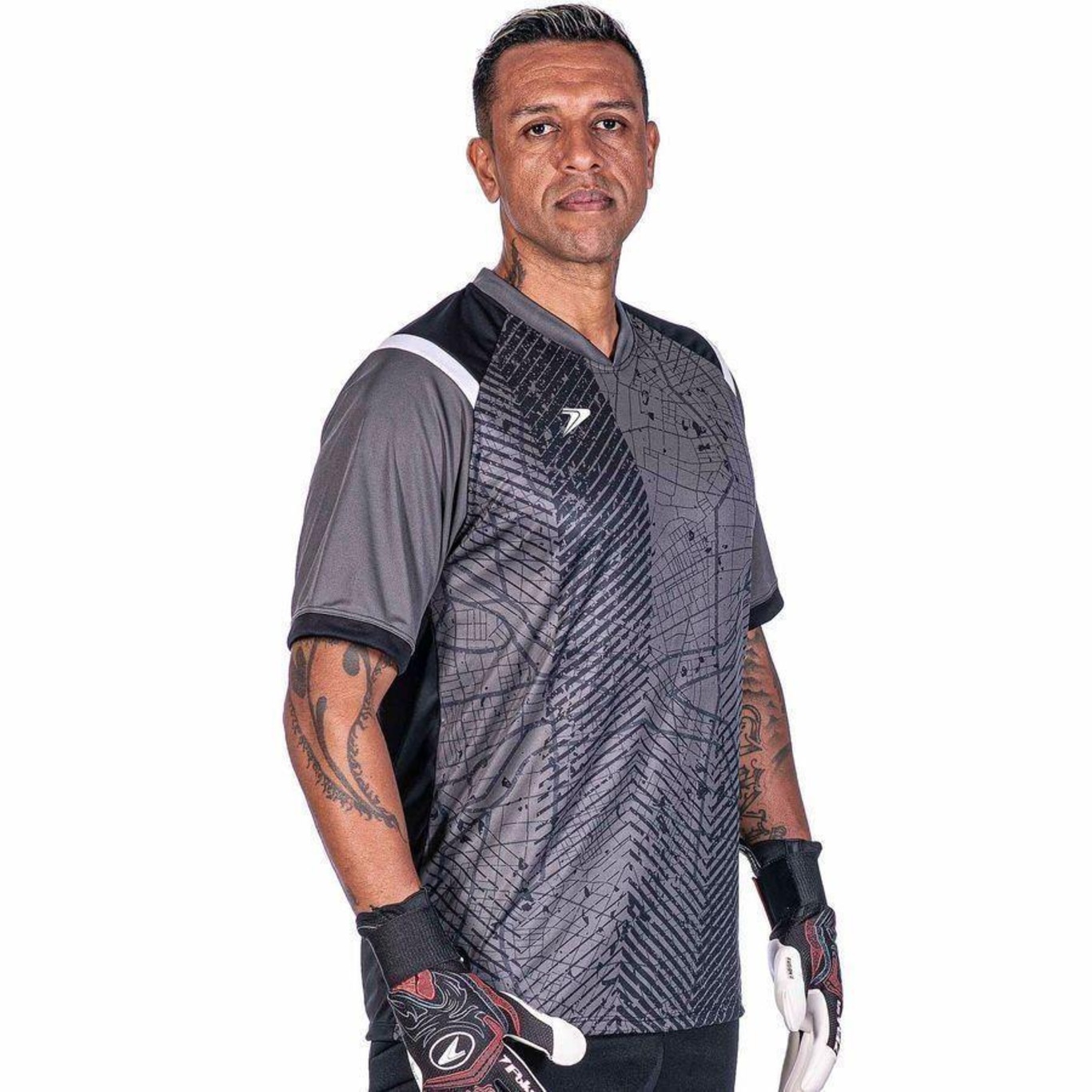 Camisa de Goleiro Poker Sublimada Kraft - Masculina - Foto 1