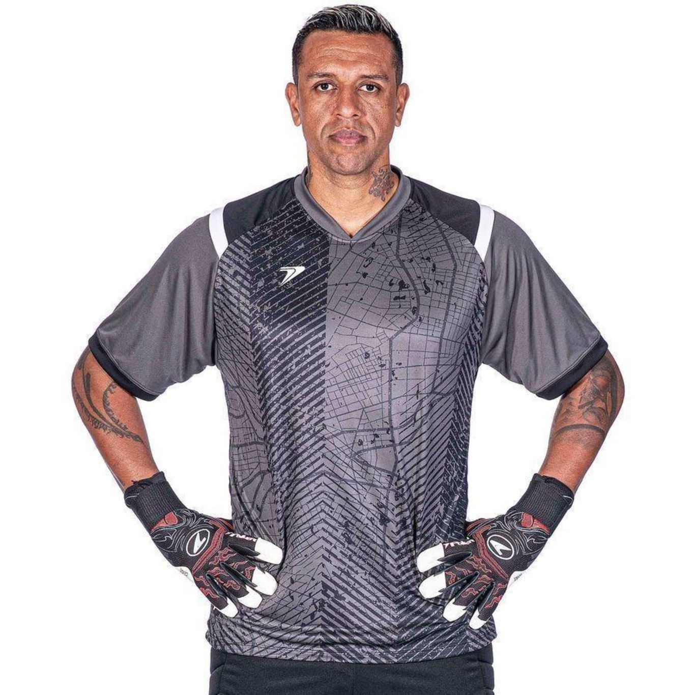 Camisa de Goleiro Poker Sublimada Kraft - Masculina - Foto 2