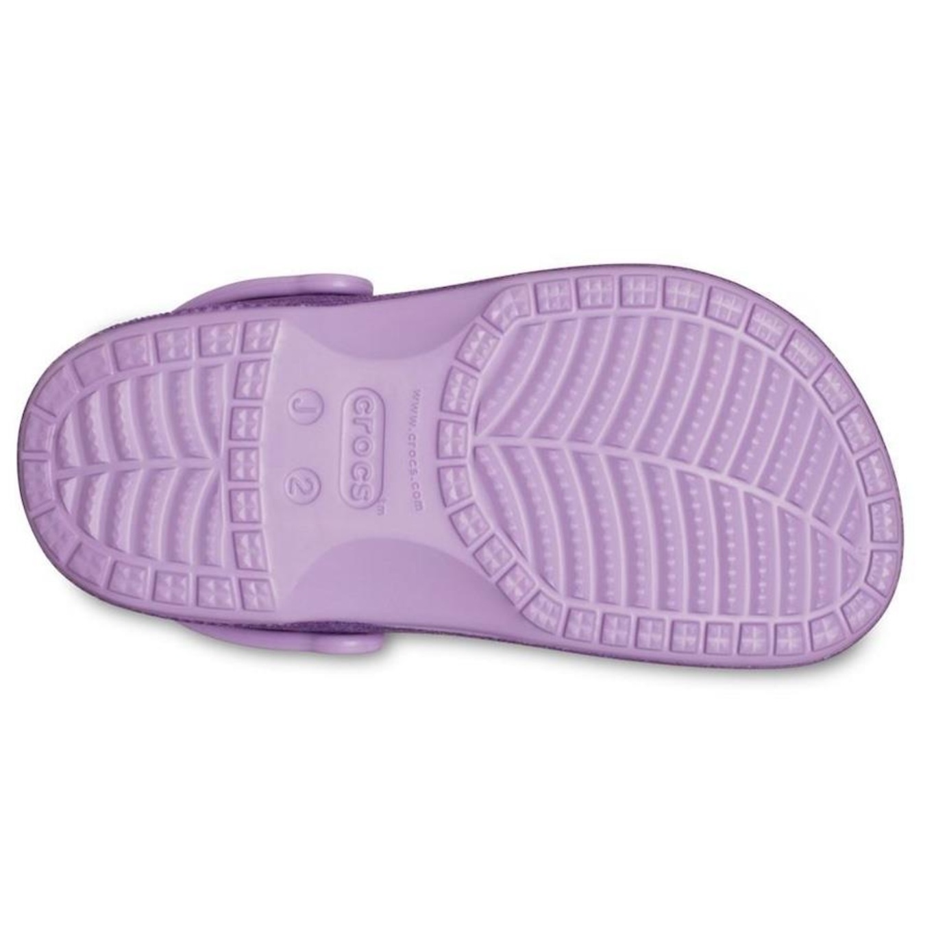 Sandália Crocs Baya Glitter Clog K Orchid - Infantil - Foto 6