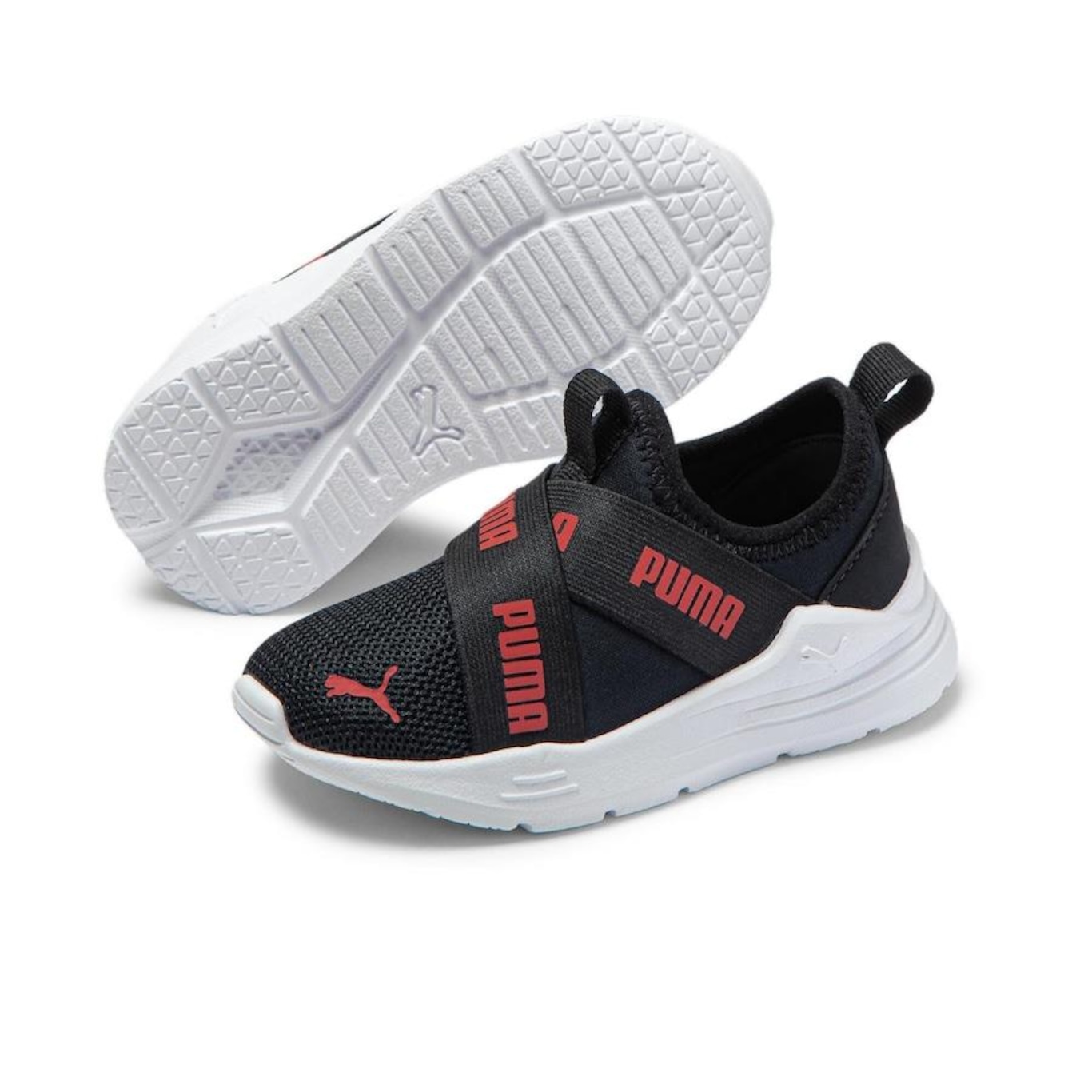 Tênis Puma Wired Run Slip-On - Infantil - Foto 2