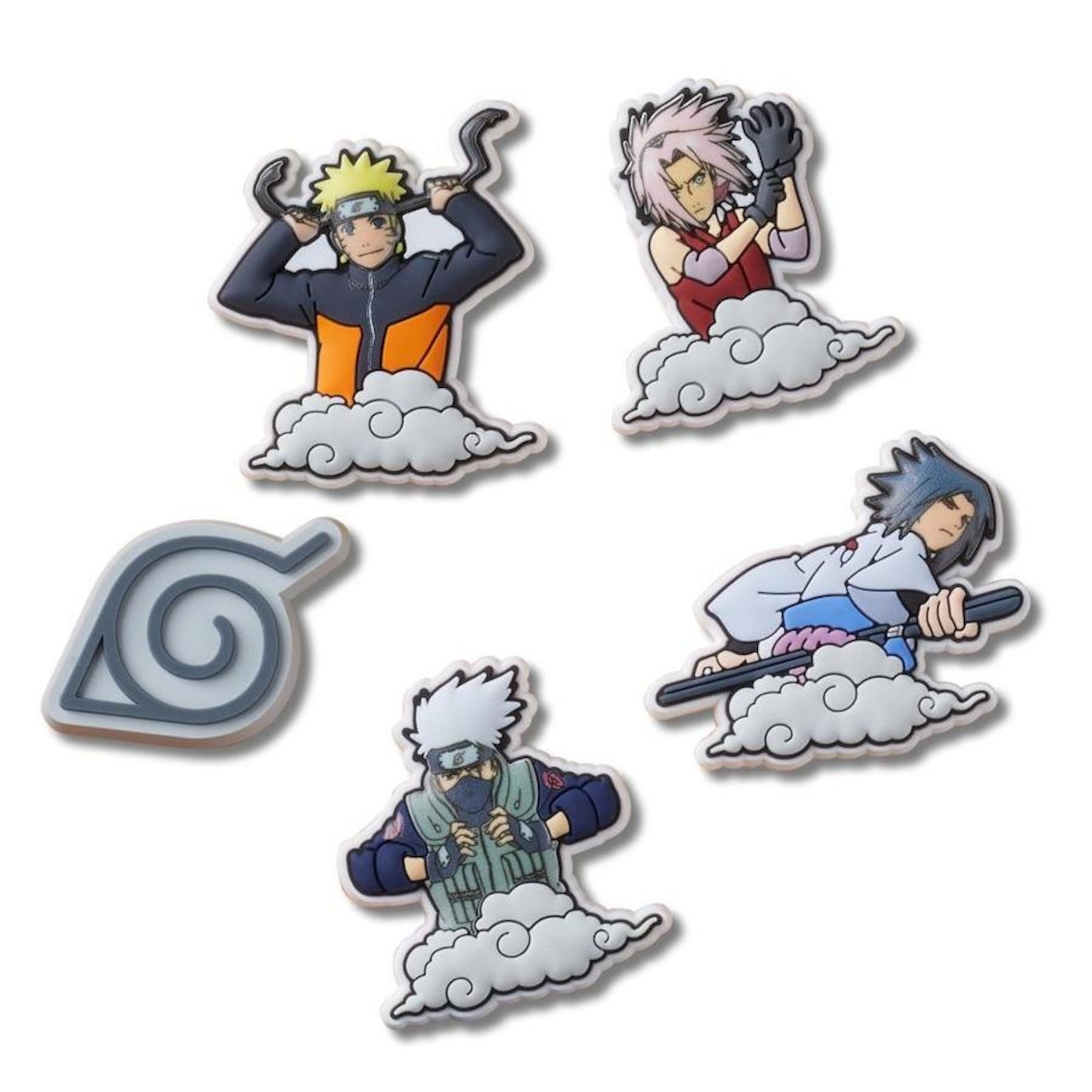 Jibbitz Crocs Naruto Uzumaki Pack com 5 Peças - Foto 1