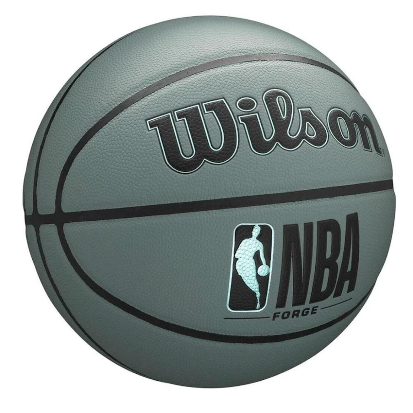 Bola de Basquete Wilson Nba Forge Cinza Tamanho Oficial - Foto 2