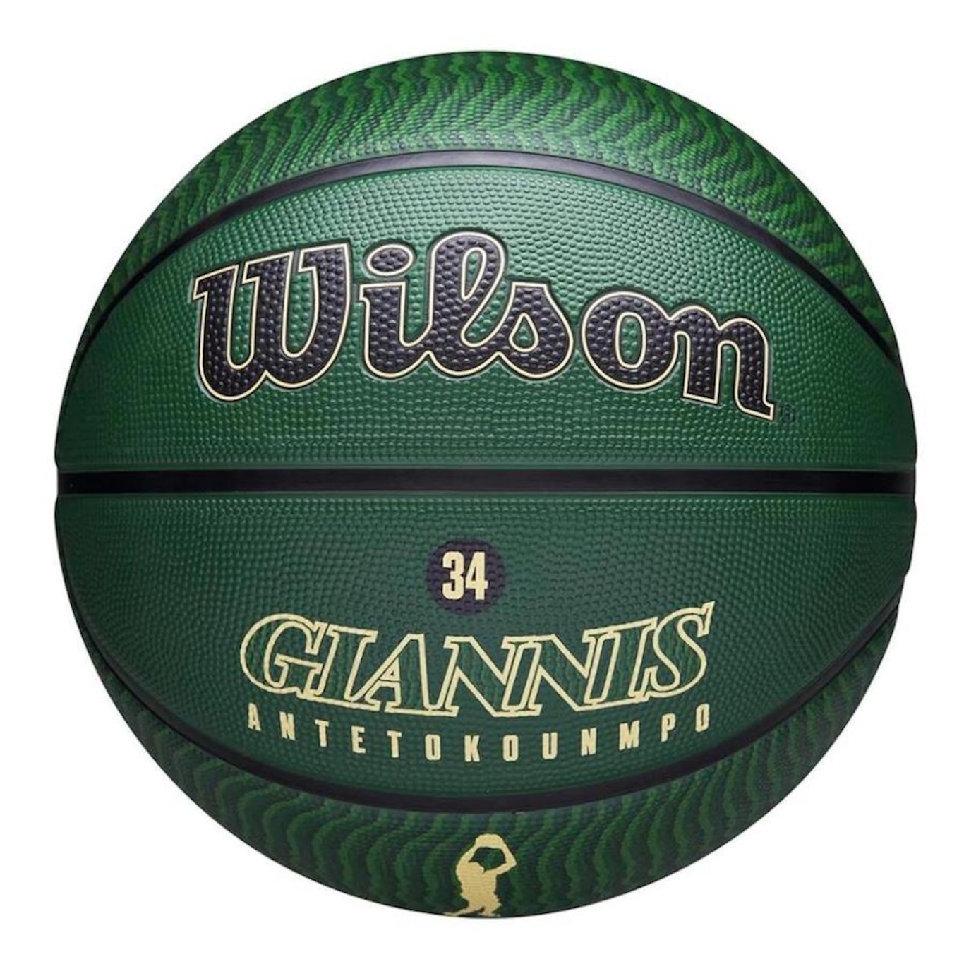 Bola de Basquete Wilson Nba Giannis Antetokounmpo 34 Bucks - Foto 1