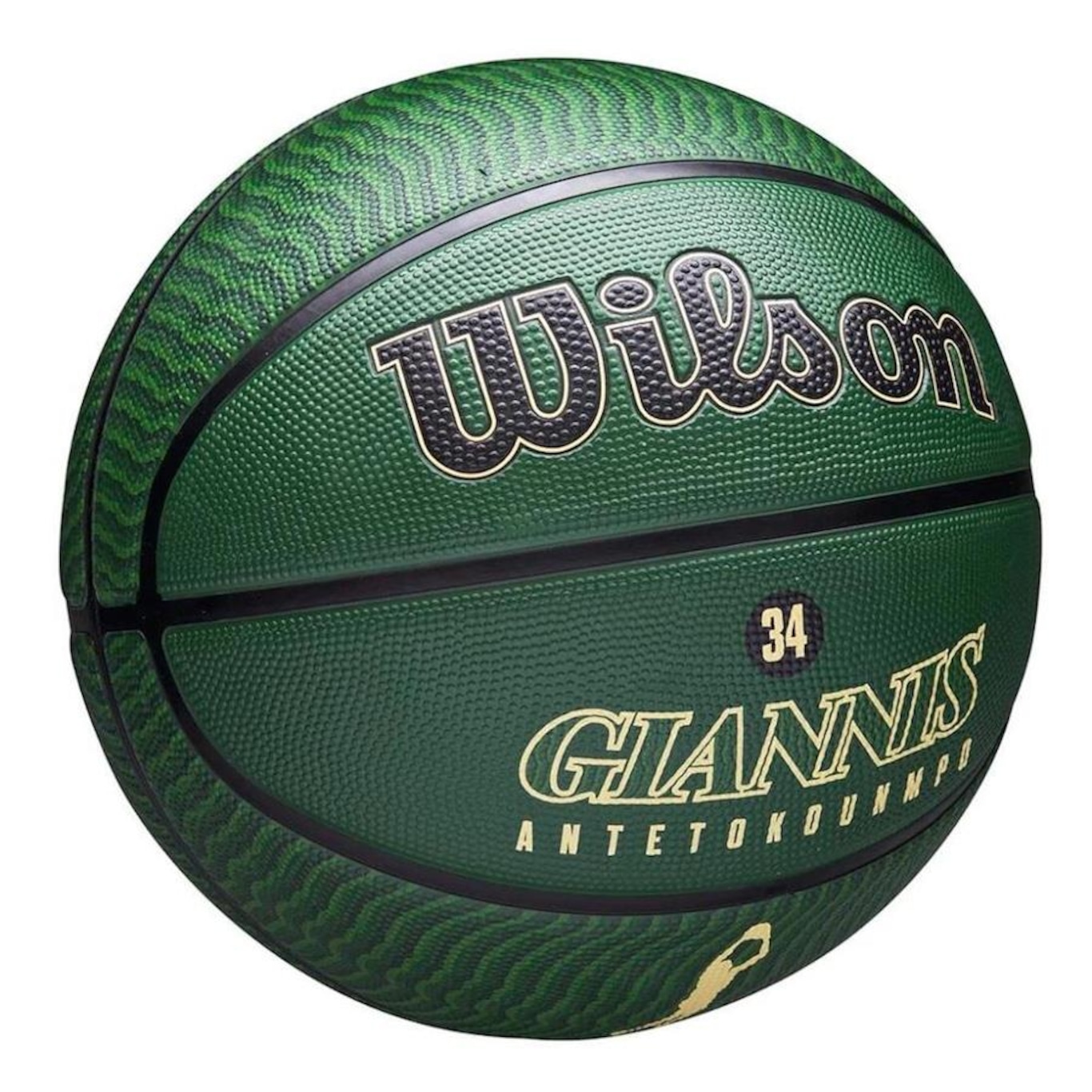 Bola de Basquete Wilson Nba Giannis Antetokounmpo 34 Bucks - Foto 2