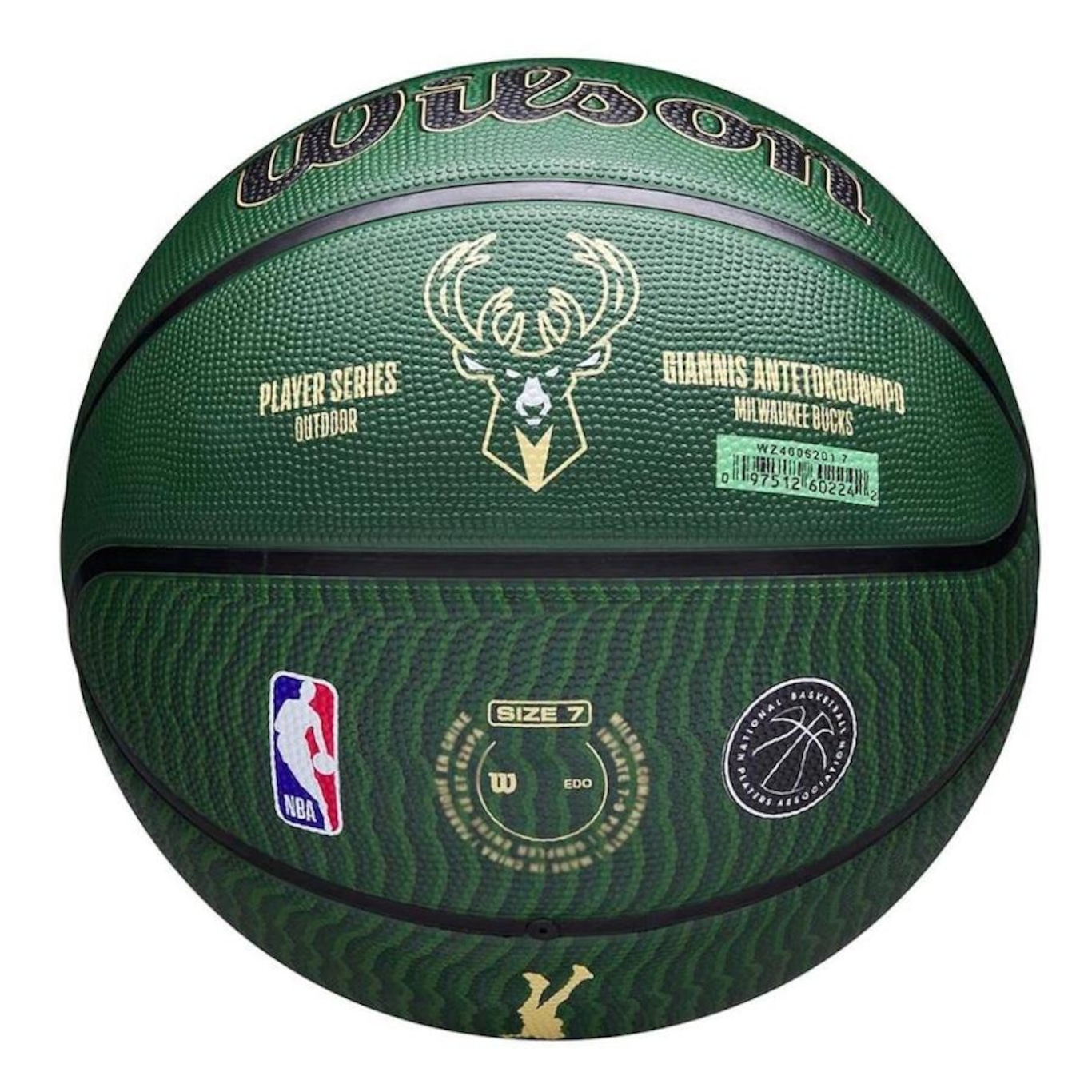 Bola de Basquete Wilson Nba Giannis Antetokounmpo 34 Bucks - Foto 3