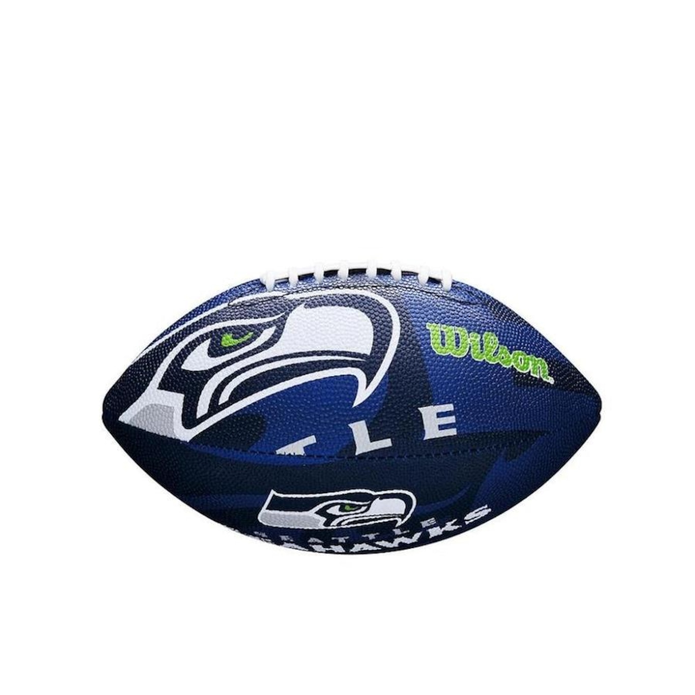 Bola de Futebol Americano Wilson Seattle Seahawks Team Jr - Infantil - Foto 1