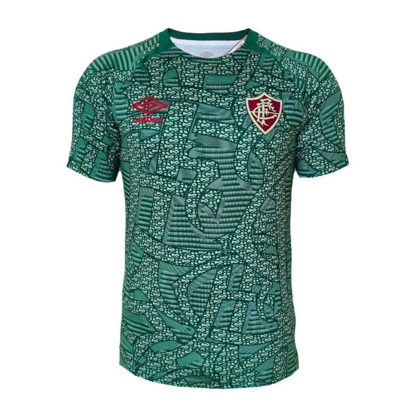 Camisa do Fluminense Umbro 2024 Aquecimento - Masculina - Foto 1