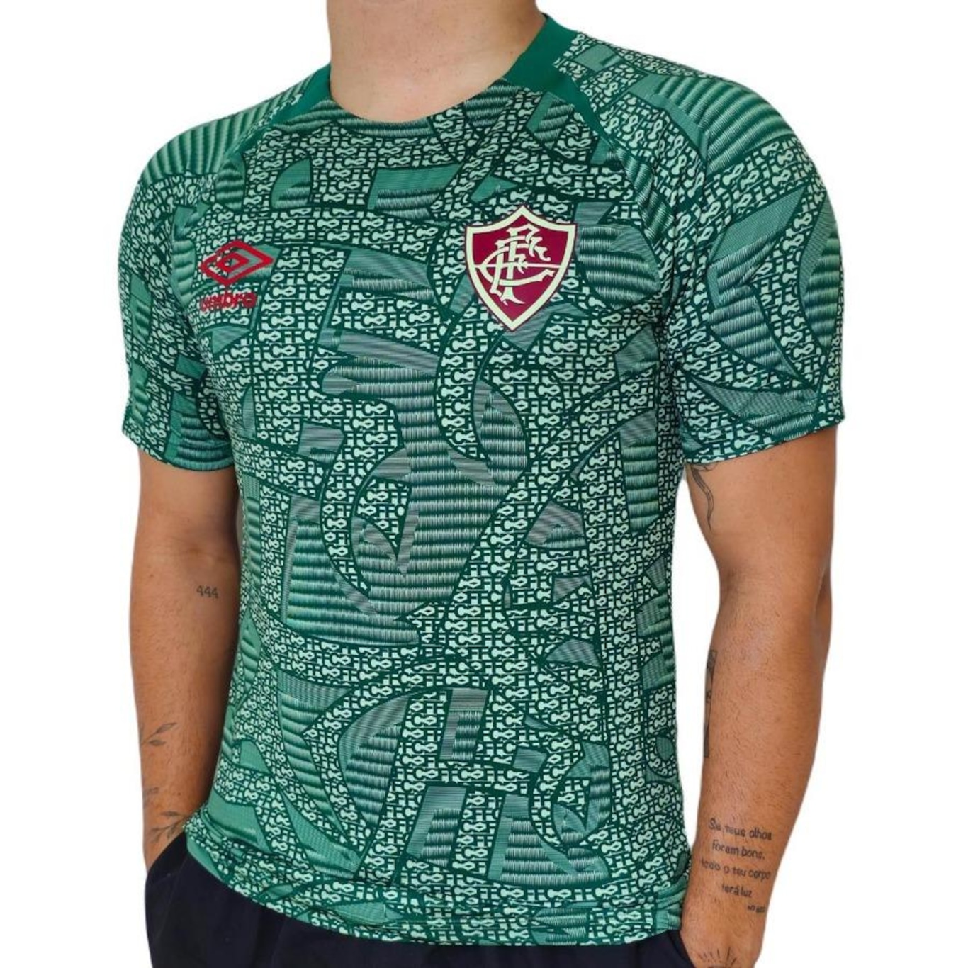 Camisa do Fluminense Umbro 2024 Aquecimento - Masculina - Foto 2