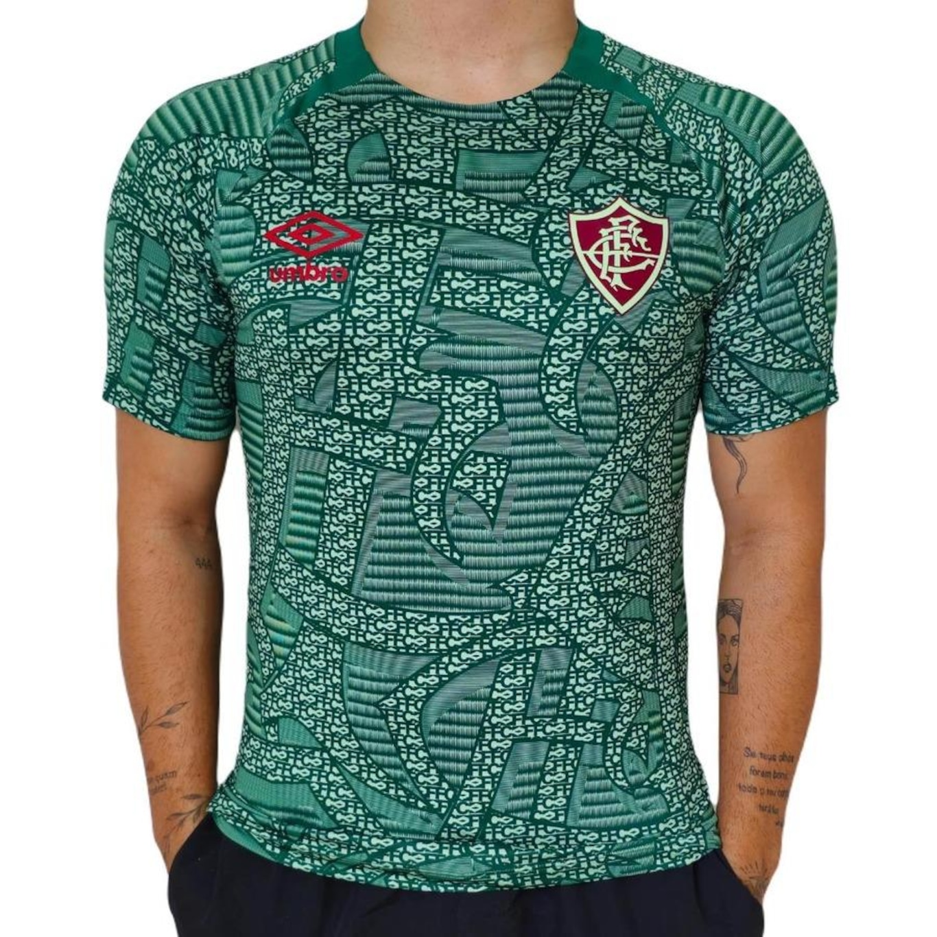 Camisa do Fluminense Umbro 2024 Aquecimento - Masculina - Foto 3