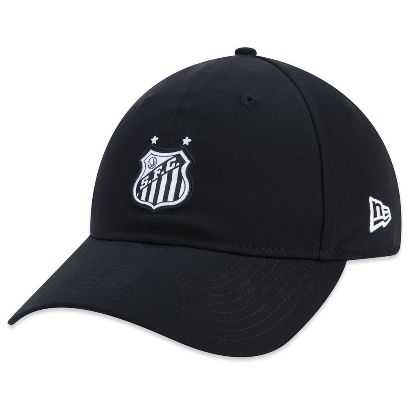 Boné Aba Curva New Era 9Twenty Santos Futebol - Strapback - Adulto - Foto 1