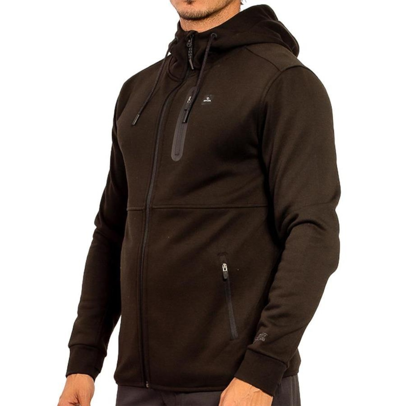 Blusão de Moletom Rip Curl Aberto Anti Series Departed Wt24 - Masculino - Foto 3